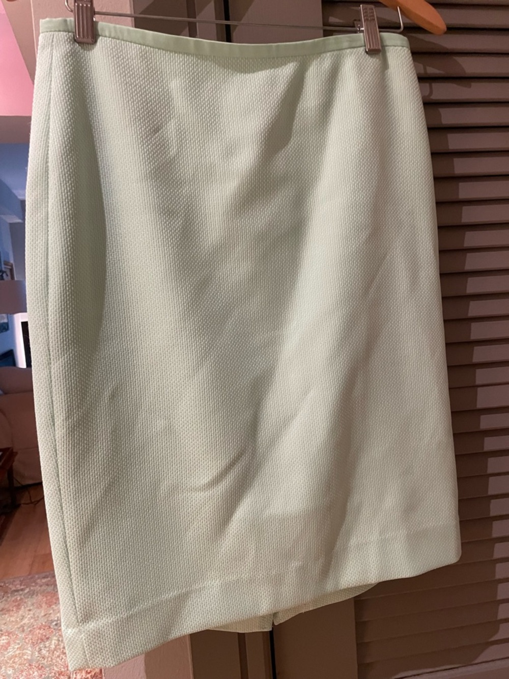 The Limited Mint Green Textured Pencil Skirt